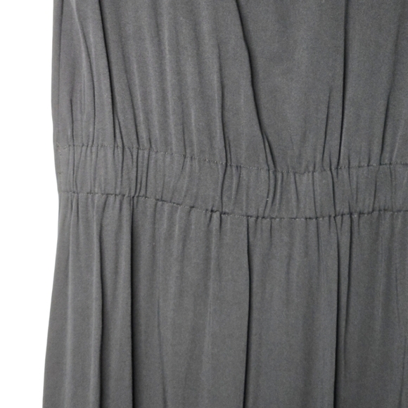 WHO WHAT WEAR Womens Black Button Up Collar Tie Belt Shirt Dress Size XS - Picture 4 of 13